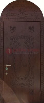 Железная арочная дверь с рисунком ДА-1 для аптеки в Балашихе