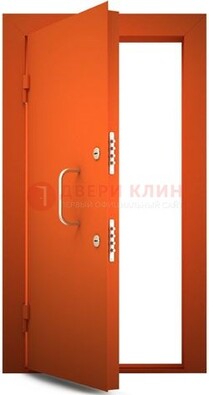 Оранжевая стальная бронированная дверь с нитроэмалью ДБ-2 в Тамбове