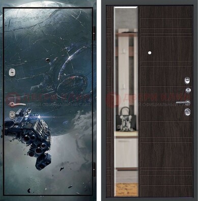 Железная дверь с фотопечатью космической фантастики ДФ-51 в Тамбове