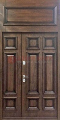 Классическая входная дверь с верхней фрамугой ДФГ-15 в Тамбове