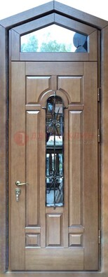 Железная дверь Винорит с фрамугой для частного дома ДФГ-34 в Тамбове