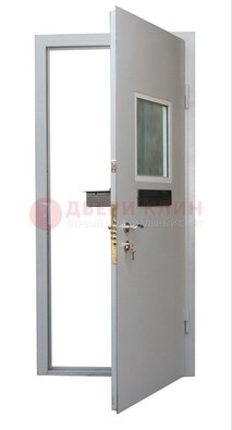 Белая металлическая дверь в кассу ДКС-1 в Тамбове