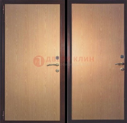 Коричневая металлическая дверь с ламинатом ДЛ-17 в Тамбове