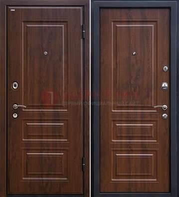 Темная металлическая дверь с МДФ ДМ-140 в Тамбове