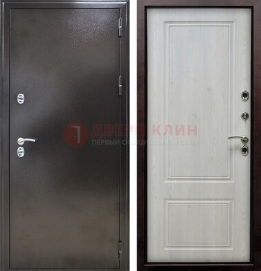 Коричневая железная дверь с МДФ ДМ-170 в Тамбове
