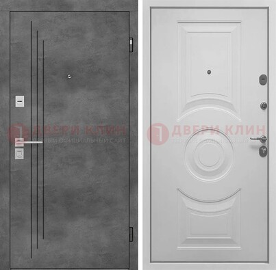 Металлическая коричневая дверь с МДФ Махагон внутри ДМ-287 в Тамбове