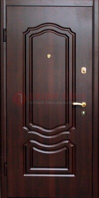 Темная железная дверь с МДФ ДМ-41 в частный дом в Тамбове