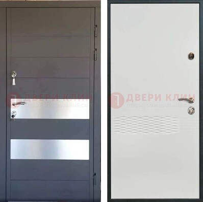 Металлическая дверь МДФ темная и светлая ДМ-420 в Тамбове