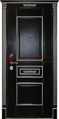 Чёрная дверь с МДФ ДМ-521 в Тамбове