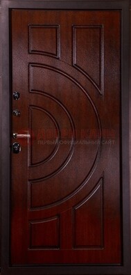 Темная стальная дверь с МДФ ДМ-58 в Тамбове