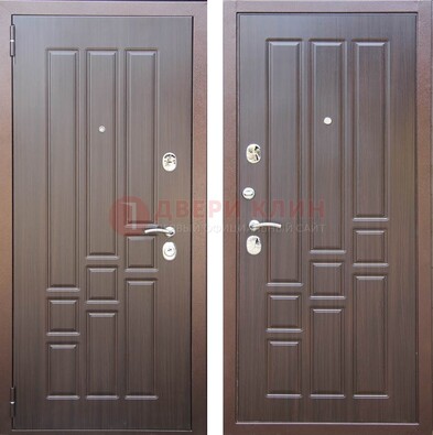 Теплая металлическая дверь с МДФ с двух сторон ДМ-80 в Тамбове