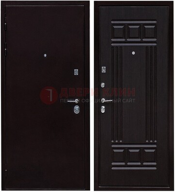 Темная стальная дверь с порошковым напылением ДП-140 в Тамбове
