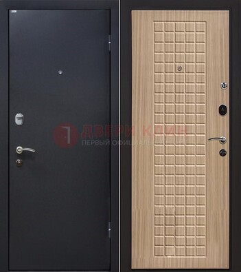Черная металлическая дверь с порошковым покрытием ДП-157 в Тамбове