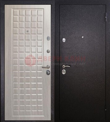 Черная входная дверь с порошковым покрытием ДП-206 в Тамбове