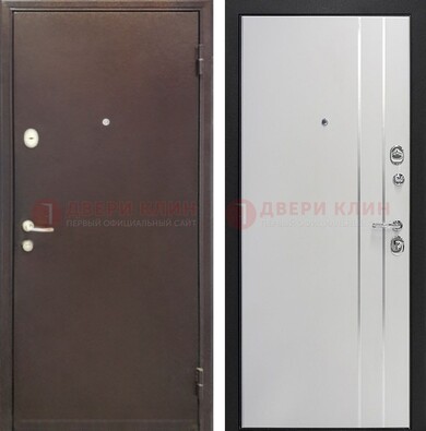Входная дверь с порошковым покрытием с МДФ с молдингами ДП-232 в Тамбове