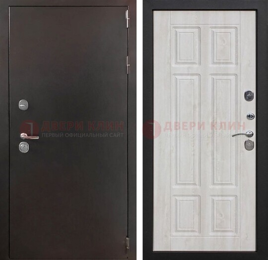 Стальная дверь с порошковым напылением с филенчатой МДФ ДП-238