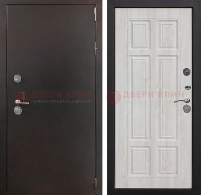 Стальная дверь с порошковым напылением с филенчатой МДФ ДП-238 в Тамбове