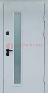 Светлая железная дверь с порошковым напылением ДП-303 в Тамбове
