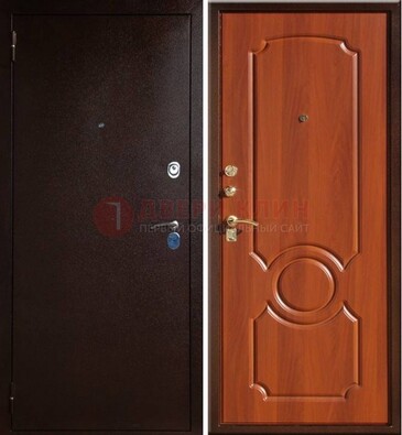 Темная железная дверь с порошковым напылением ДП-46 в Тамбове