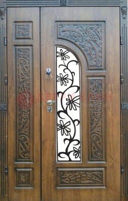 Морозостойкая металлическая парадная дверь ДПР-12 в Тамбове