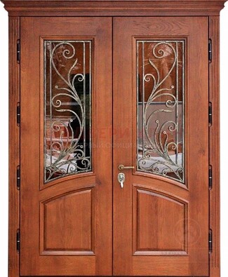 Влагостойкая стальная парадная дверь с декоративными вставками ДПР-59 в Тамбове