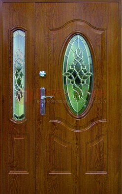 Парадная дверь со стеклянными вставками ДПР-73 для дома в Тамбове