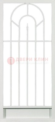 Стальная решетчатая дверь в белом цвете с пикой ДР-11 в Тамбове