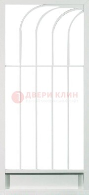Белая металлическая решетчатая дверь ДР-17 в Тамбове