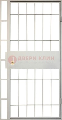 Железная решетчатая дверь в белом цвете ДР-19 в Тамбове