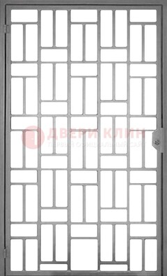 Металлическая решетчатая дверь в сером цвете ДР-23 в Тамбове
