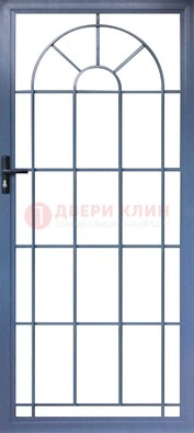 Синяя металлическая решетчатая дверь ДР-28 в Тамбове