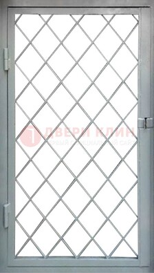Серая стальная решетчатая дверь ДР-3 в Тамбове