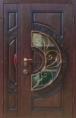 Полуторная железная дверь Винорит в классическом стиле ДСК-272 в Тамбове