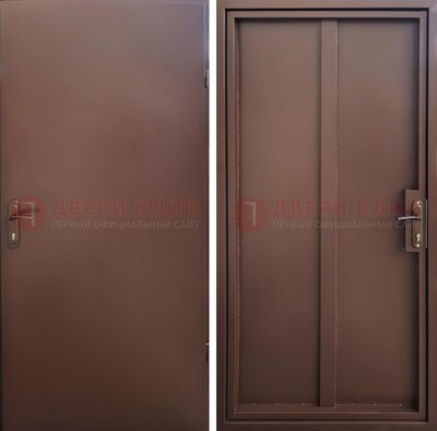 Техническая дверь с порошковым покрытием медный антик с двух сторон ДП-253 в Тамбове