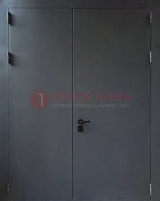 Черная распашная тамбурная дверь Порошок ДТМ-46 в Тамбове