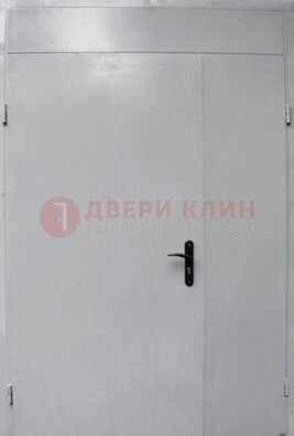 Белая металлическая тамбурная дверь ДТМ-5 в Тамбове