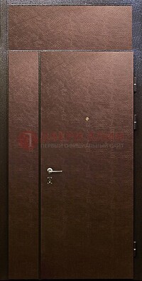 Тамбурная дверь с верхней фрамугой с винилискожей ДТМ-7 в Смоленске