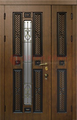 Полуторная входная дверь с виноритом ДВТ-169 в Тамбове