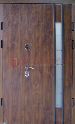 Стальная дверь с виноритом и стеклом ДВТ-187 в Тамбове