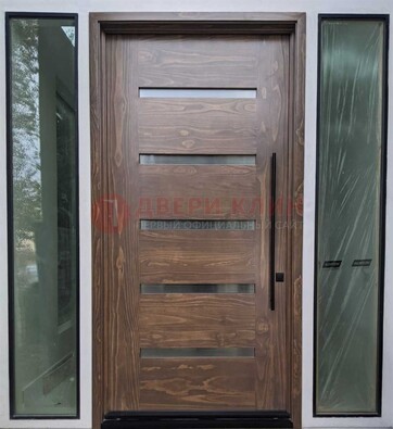 Железная дверь с виноритом и фрамугами ДВТ-189 в Тамбове