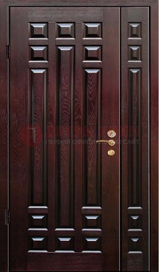 Коричневая металлическая дверь с виноритом ДВТ-20 в Тамбове
