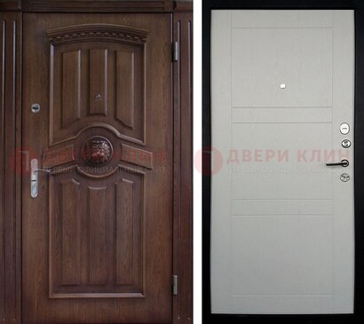 Темная входная дверь с виноритом ДВТ-216 в Ульяновске