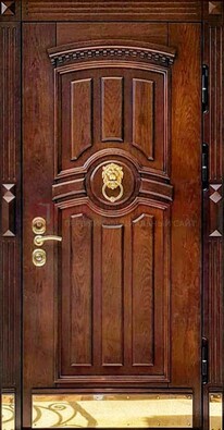 Входная дверь с виноритом в коричневом цвете ДВТ-236 в Тамбове