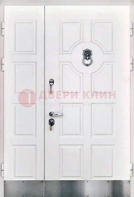 Белая входная дверь с виноритом ДВТ-246 в Пскове