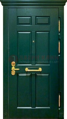 Классическая зеленая дверь с виноритом на улицу ДВТ-248 в Тамбове