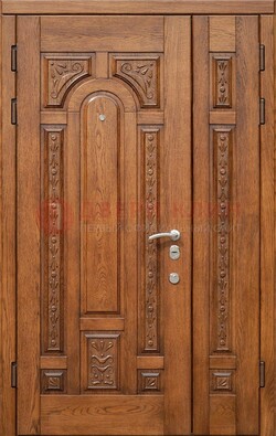 Полуторная железная дверь винорит для дома ДВТ-252 в Пензе