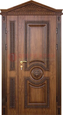 Узорная стальная дверь с виноритом для дома ДВТ-260 в Тамбове