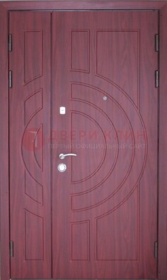 Красная железная дверь с виноритом ДВТ-3 в Тамбове