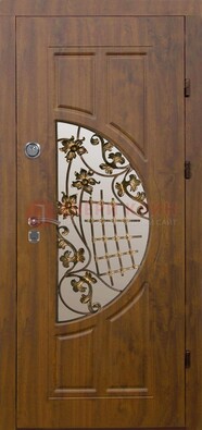 Стальная филенчатая дверь с виноритом и МДФ ДВТ-84 в Тамбове