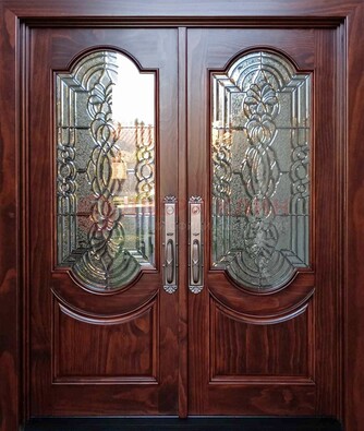 Классическая железная дверь с массивом дуба для входа ВЖ-23 в Тамбове